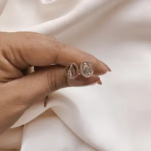 Miraculous Mary stud earrings