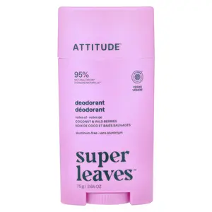 ATTITUDE Super Leaves™, Deodorant Stick, Coconut & Wild Berries, 2.64 oz (75 g)