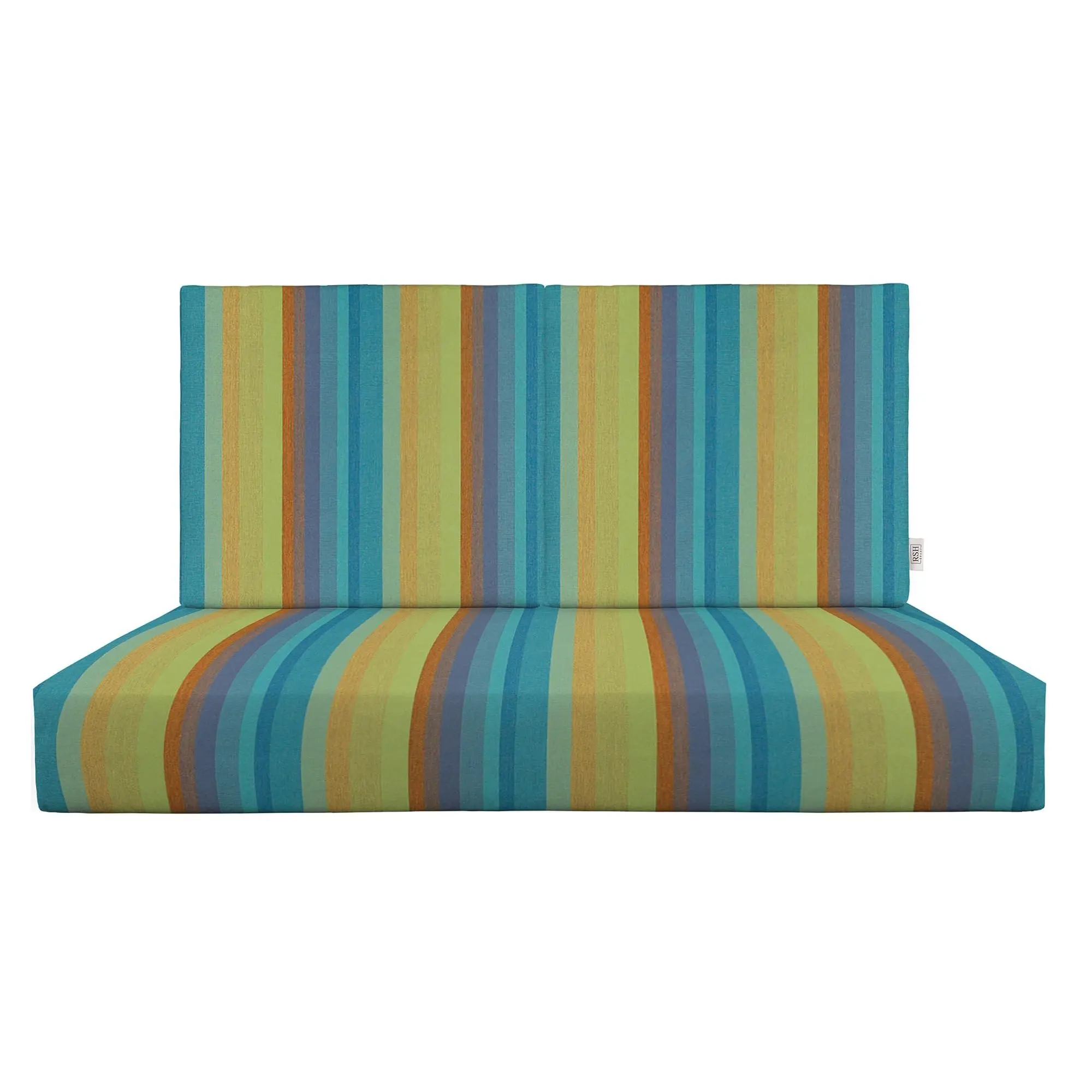 RSH Decor Sunbrella Foam Loveseat & Back Cushions for Outdoor Patio - Astoria Lagoon