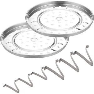10Inch 2-Pack Food Steam Rack Detachable Legs Stainless Steel Canning Rack for Pressure Cooker Steam Basket Pot Accessories 10"/255mm