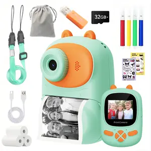 【Gift For Kids】Instant Print Kids Camera,1080P Children Printable Camera, Girls Boys Age 3-12, Perfect Birthday or Christmas Gift,disposable camera instant print