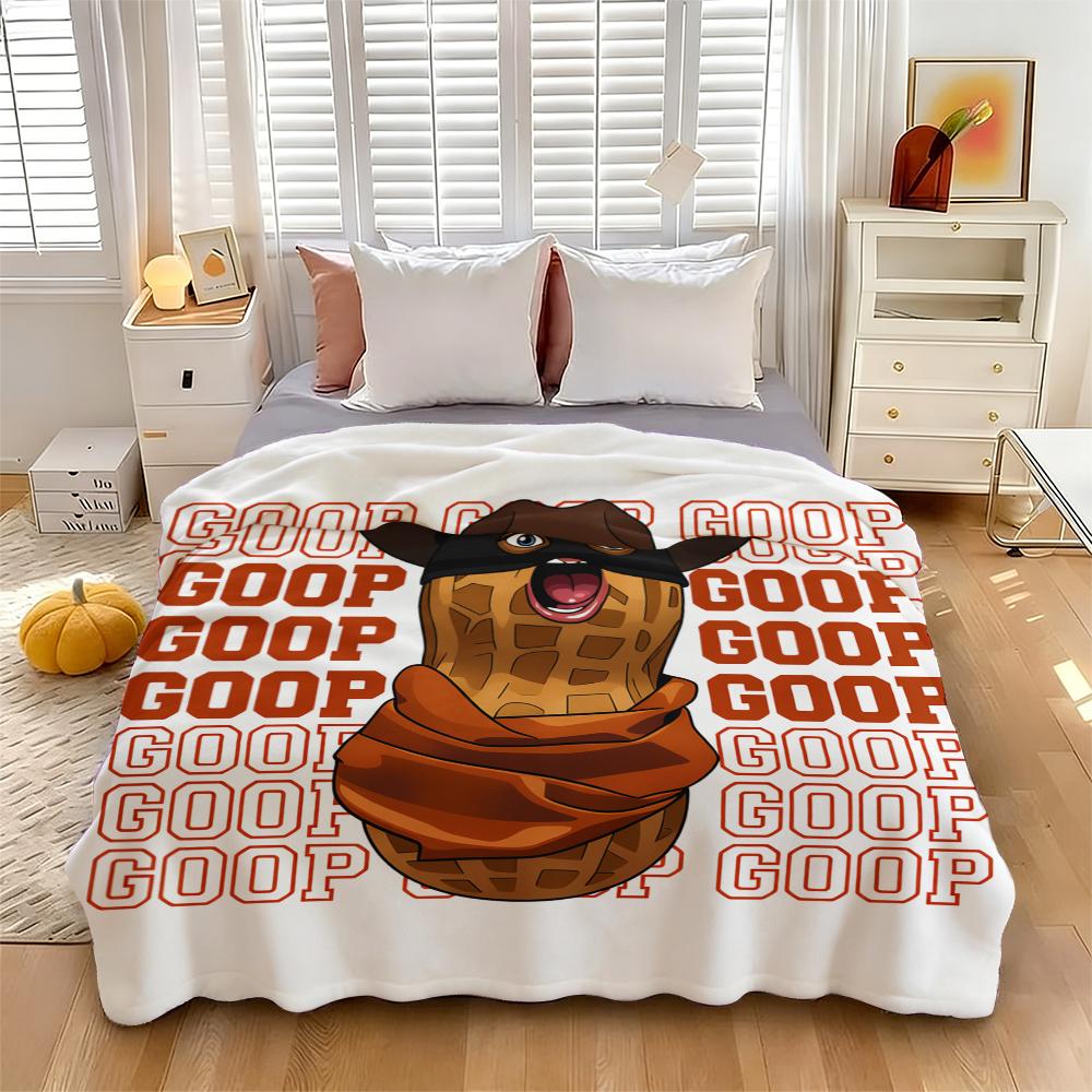Arc Raiders The Burnt Peanut Goop Meme Blanket Lightweight Throw Blanket Flannel Microfiber Plush Bed Blanket Super Soft Blanket for All-Season Travel Camping Home Rug Suitable for giving as gifts to friends, parents and children