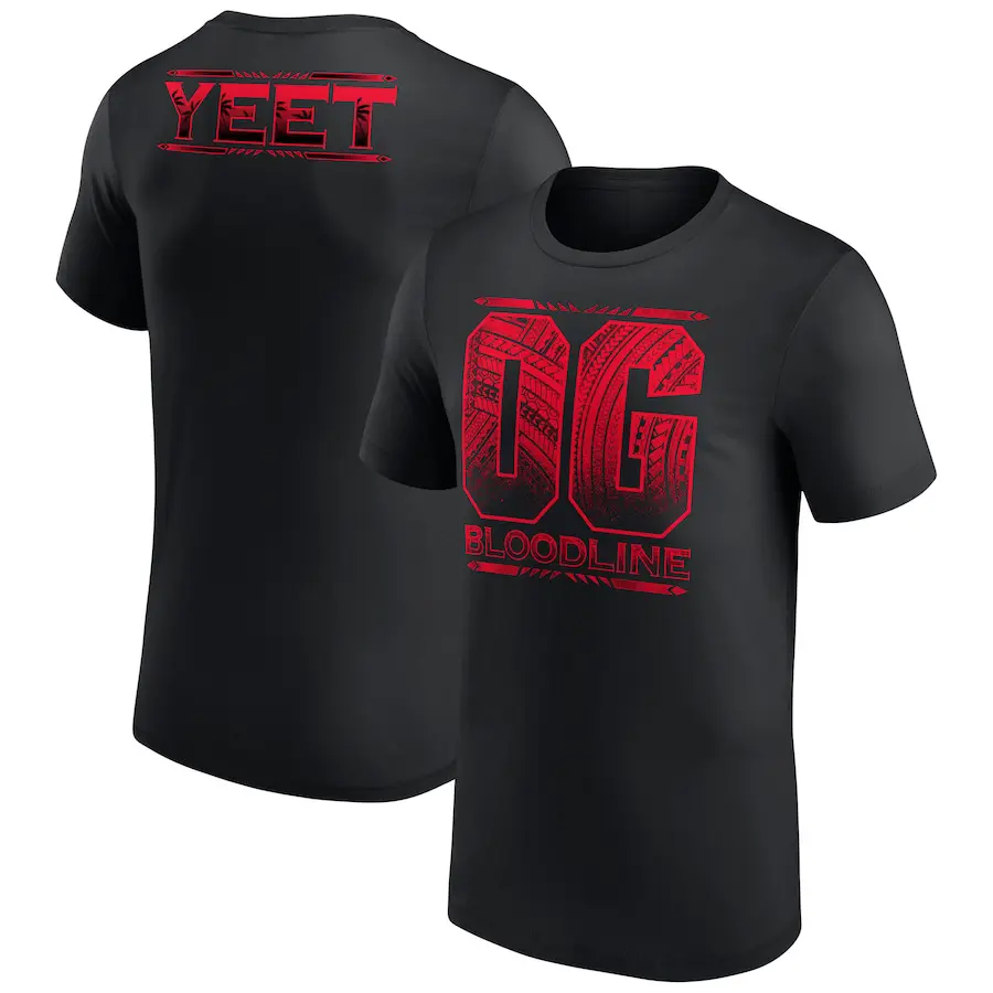 Men's Black The Bloodline OG T-Shirt Professional Wrestler Tee For Man and Woman Unisex T-Shirt, Hoodie, Sweatshirt Menswear Fitted Cotton Soft Top Basic, Streetwear, Shortsleeve