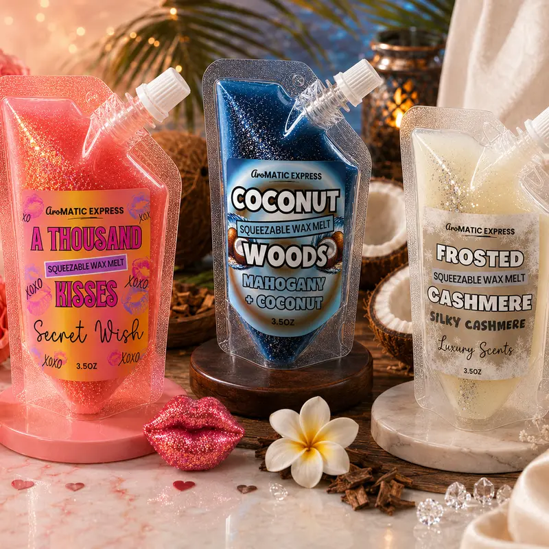 Strong Scented Squeezable Wax Melt / Soy Wax Melt / 3.5oz Fragrance Freshener