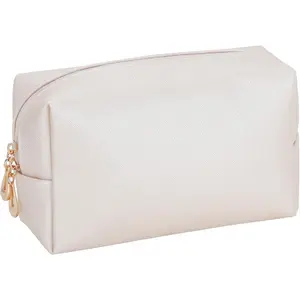 Makeup Bag Pouch Purse Organizer Waterproof Travel Cosmetic Organizer for Women Girl Medium Size (Shell gold-1pcs)