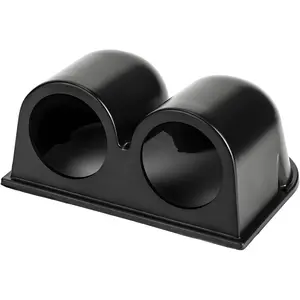 Car 2" 52mm Dual Hole Dash Gauge Pod Holder, ABS Plastic Dual Gauge Console Dashboard Pod Mount, Universal Housing Pod Meter Cup Gauge to Vehicle's Dash, Car Accessories