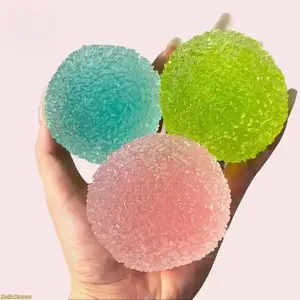 Crystal Mochi Ball Squeezing Fun – A handmade TPR soft and bouncy sensory toy to help you relax and also makes a great gift | Easter stress-relieving ball suitable for adults and children.