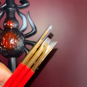 Red Eyeliner Brush Set for Precise Eye Makeup