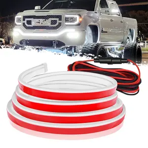 Car  led  hood  lights 12V Flexible LED Car Light Strip - Exterior Tailgate & Hood Illumination for Cars and Trucks, Hardwired dynamic scan start
