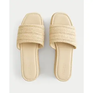 Hollister Raffia Platform Sandals