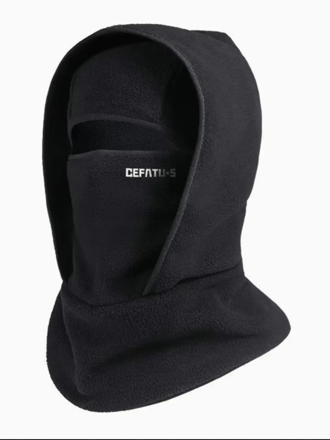 Outdoor Winter Warm Hat, Integrated Collar Cycling Face Mask, Sports Ski Head Cover, Windproof Fleece Hoodie, Cold Weather Gear, Cycling Lightweight Hat