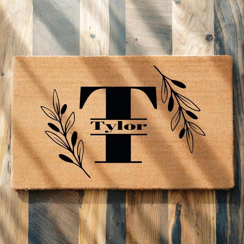 Custom Welcome Doormat,  New Home Decoration, Name Design Door Mat, Wedding Gift, Home Accessories, Front Door Mat, Personalized Gift