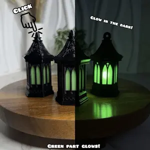 Lantern Clicker | Glow In The Dark Clicker | Halloween Clicker | 3d Printed | Fidget Clicker | Sensory Toy | Silent Fidget Clicker | Clicky Fidget Clicker | Clicky Toy
