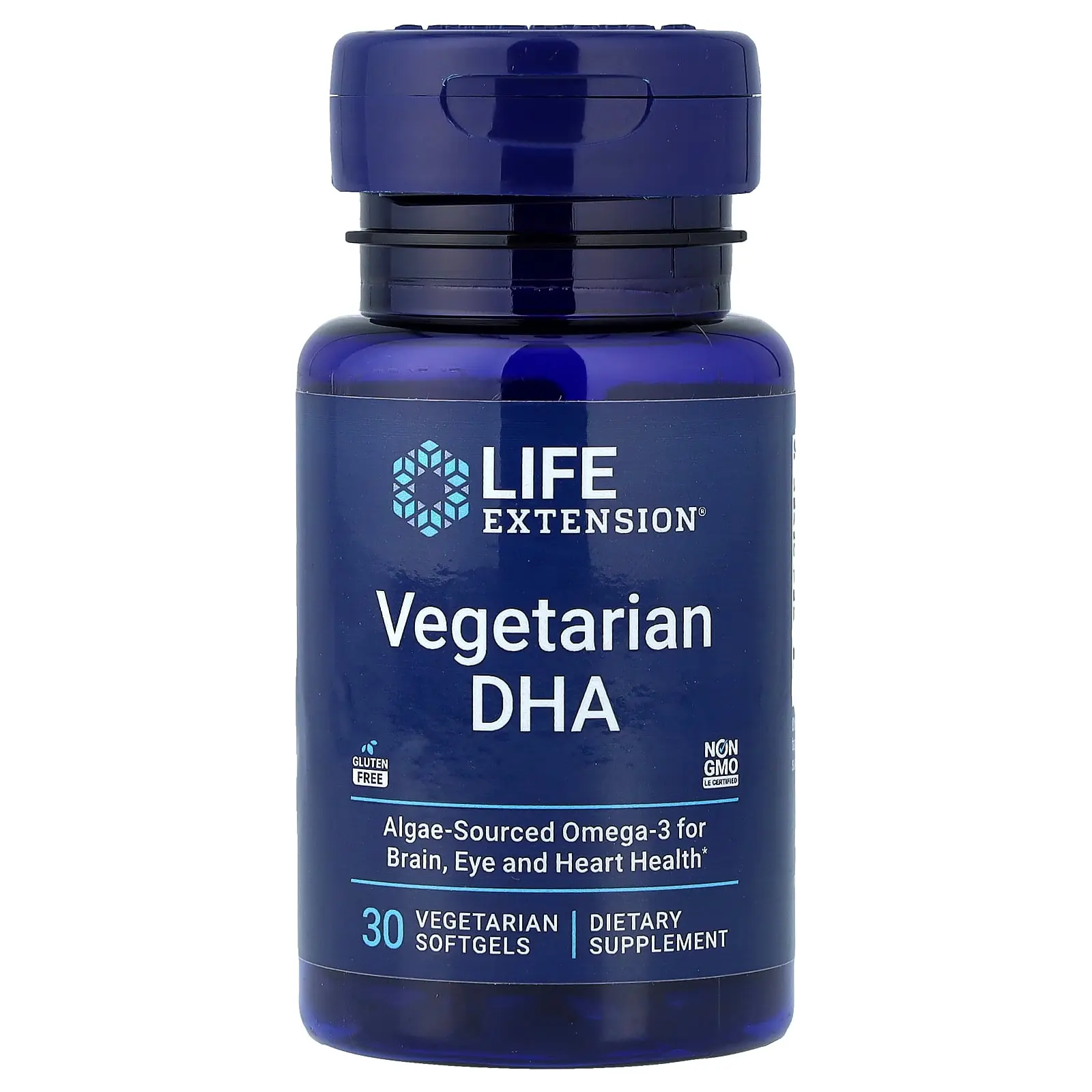 Life Extension Vegetarian DHA, 30 Vegetarian Softgels (200 mg per Softgel)