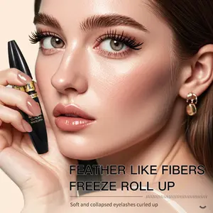 Mascara for Volume, Length, and Curl, Lengthening, Volumizing & Smudge Proof Lash Makeup, Perfect for Bold Eye Looks, Longwear Mascara