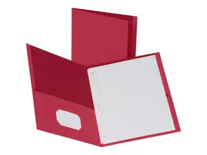 Business Source 2-Pocket Folders 100 Sh Cap Ltr 9-1/2"x11" 25/BX RD 78510