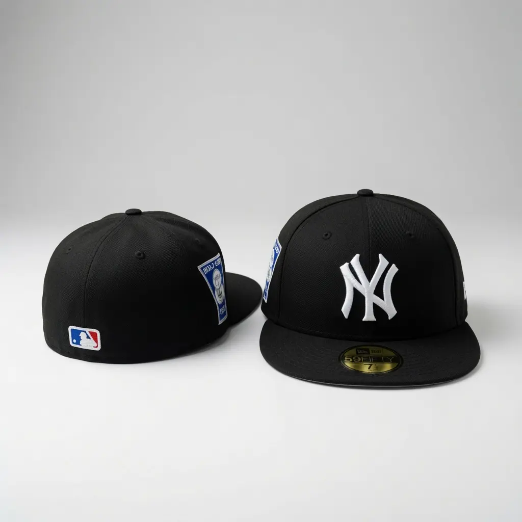 New Era New York Yankees Snapback Baseball Cap Flat Brim Adjustable Hat Raised NY Logo Premium MLB Streetwear Unisex