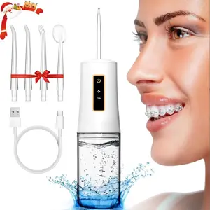 Portable Wireless Water Flosser, 4 Cleaning Modes DIY Mode, USB Rechargeable, Home Use, School and Travel Oral Irrigator, Ipx5 Waterproof