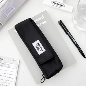Portable Pen Holder for Notebook, Small Pencil Bag with Adjustable Elastic Band, Durable Soft Storage Bag with Straps Small Pencil Case Durable Soft Storage Bag with Straps Pencil Pouch School Supply