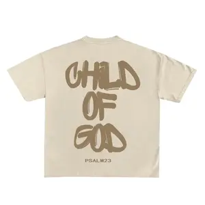 Child Of God Print Short Sleeve T-Shirt, god apparel, christian clothing Cotton Menswear