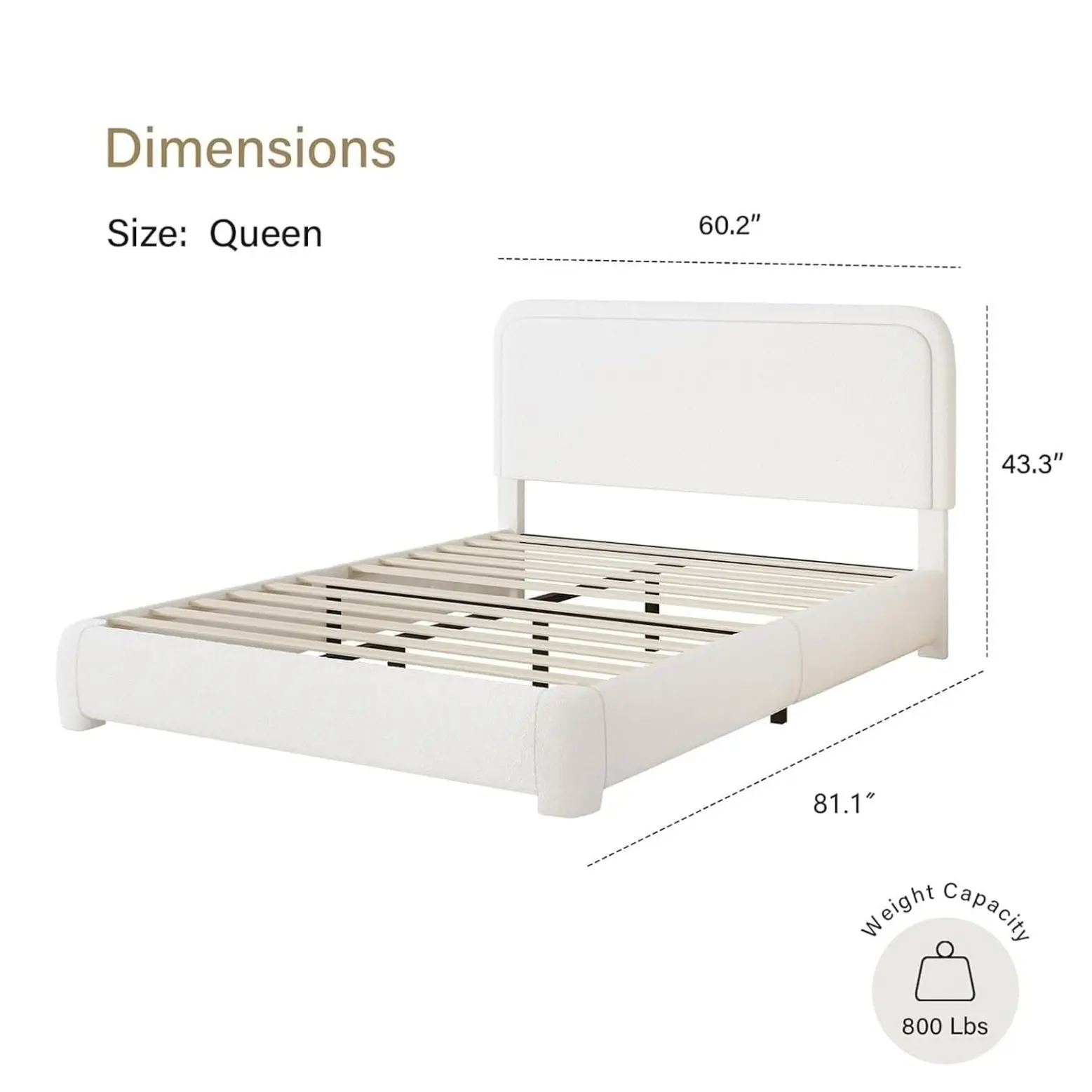 Queen Size Pure White