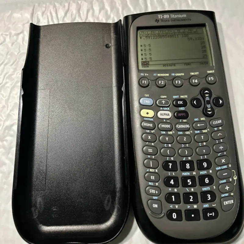 Texas Instrument TI 89 Titanium Graphing Calculator W Cover Tested CAS