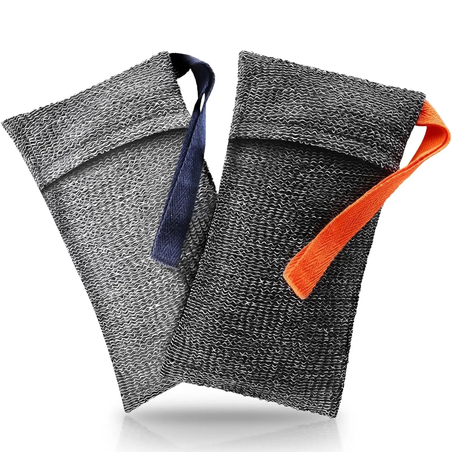 Soap Bag, 2 count  Bar Soap Pouch & soap Saver Bags for Shower,  Loofah Family Set for Bath, Gym, Travel with Quick-Dry Mesh -