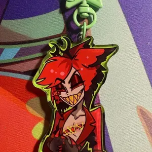 Alastor Exposed?! || Double-sided Acrylic Keychain || Hazbin Hotel S2 Inspired