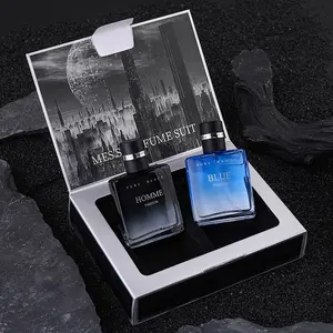 Men's Cologne Perfume Fragrance Gift Set, 2 Counts Long Lasting Fragrance for Men, Perfume for Party, Daily Life, Trendy All-match & Exquisite Perfume for Birthday Gift