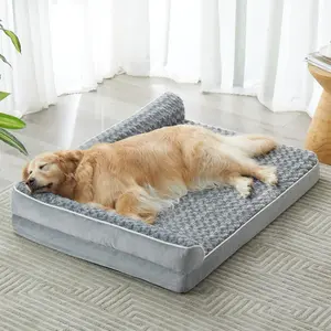 Orthopedic Dog Bed for Large Dogs-Big Waterproof Sofa Dog Bed with Removable Washable Cover, Washable Pet Bed with Waterproof Lining and Nonskid Bottom,Pet Bed for Large Dogs