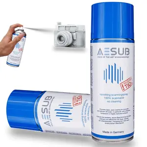 3D Scanning Spray for 3D Scanners - No Cleaning Needed, Ideal for Transparent & Reflective Highly Textured Surfaces Objects, Enhances Scan Accuracy Efficiency, 400ml(13.53 US fl oz), Blue