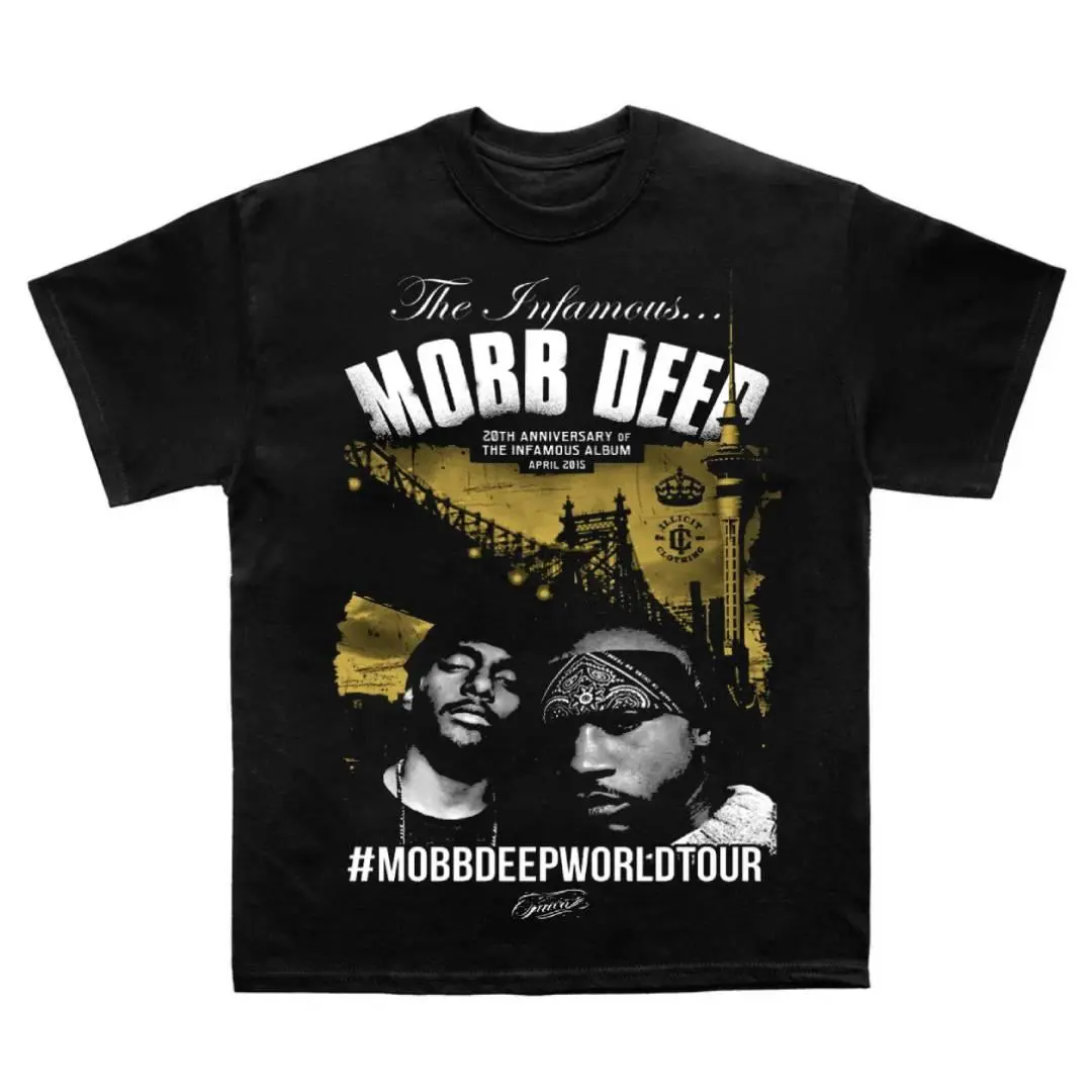 Mobb Deep Tour 2 T-Shirt Rapper HipHop Streetwear