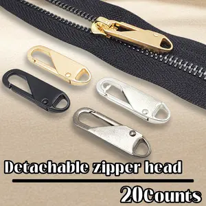 20 Counts Zipper Pulls, Detachable Zipper Pull Tabs suitable for most bags and clothes