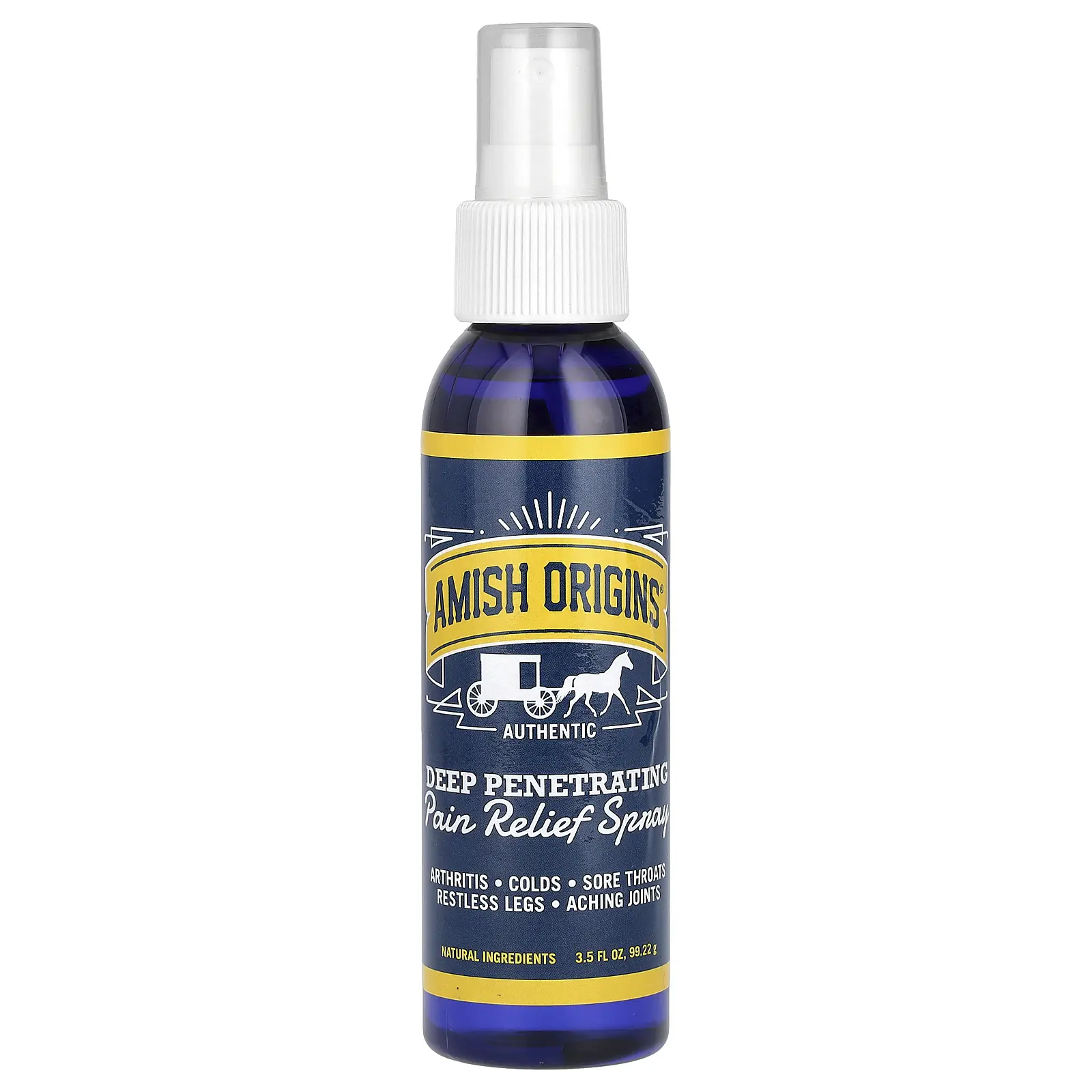 Amish Origins Deep Penetrating Pain Relief Spray, 3.5 fl oz (99.22 g)