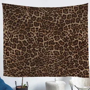 Erosebridal Leopard Print Tapestry Cheetah Decor Wall Hanging Geometric Wall Tapestry African Safari Animal Tapestries Modern Abstract Pattern for Kid Boy Men Artwork Large 59x82