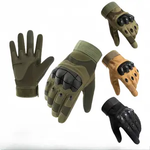 Tactical Full-Finger Gloves Men's Soft Shell Protective Riding Gloves with Palm Pads Anti-Slip Training for Motocross Gear soccer goalkeeper