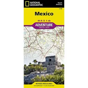 Mexico Map -- National Geographic Maps - Adventure, Sheet Map, Folded