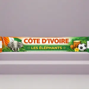 Côte d'Ivoire Flag Scarf - Unisex Lightweight Wrap Shawl, Flag Themed Scarves, Patriotic Style Scarves, Pride Scarves
