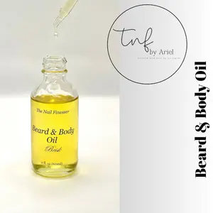 (Men's Collection) 2oz TNF By Ariel Beard & Body Oil for Beard Growth, Nourishing Hydrating & Protecting Skin with Our Various Scent Options