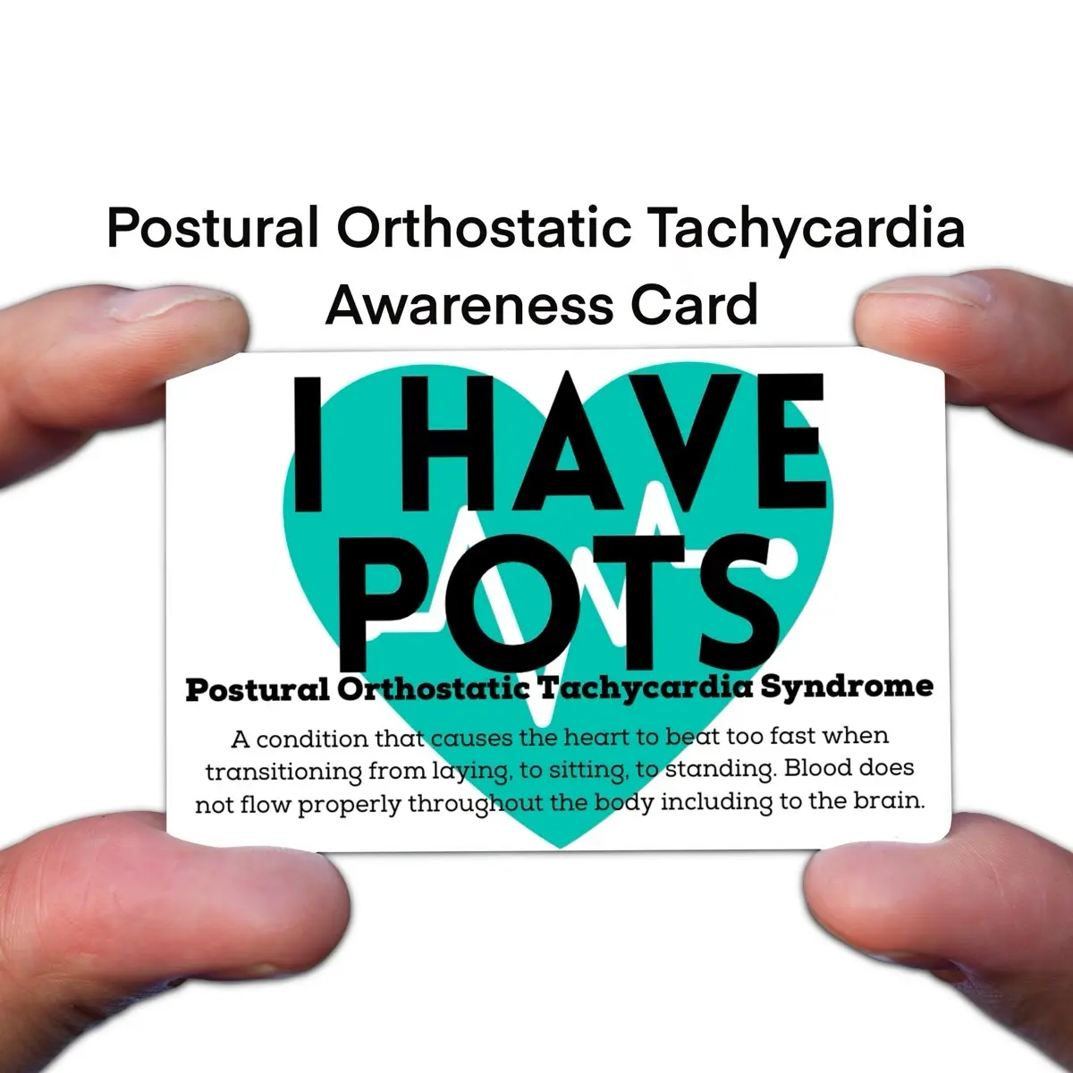 Postural Orthostatic Tachycardia Syndrome Medical Awareness Card For Wallet