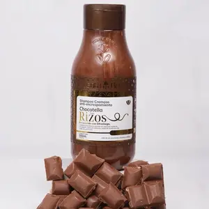 Menta Hair Chocotella Anti-Frizz Creamy Shampoo for Curls X550ml - Rich Chocolate Formula for Smooth, Defined Curls