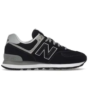New Balance Men's 574 Black White Running Shoes, from StockX