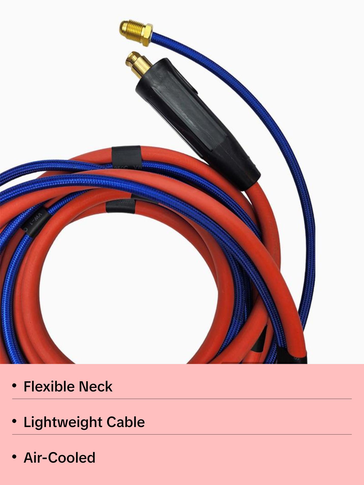 TIG Master 220 Amp air cooled with flex Head Tig Torch