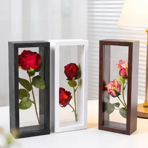 Modern Simple Dual-Sided Dried Flower Frame, 3D DIY Display Stand, Floating Photo Frame (non-Glass), Boho Style Decorative Frame, Home Decor Accessory