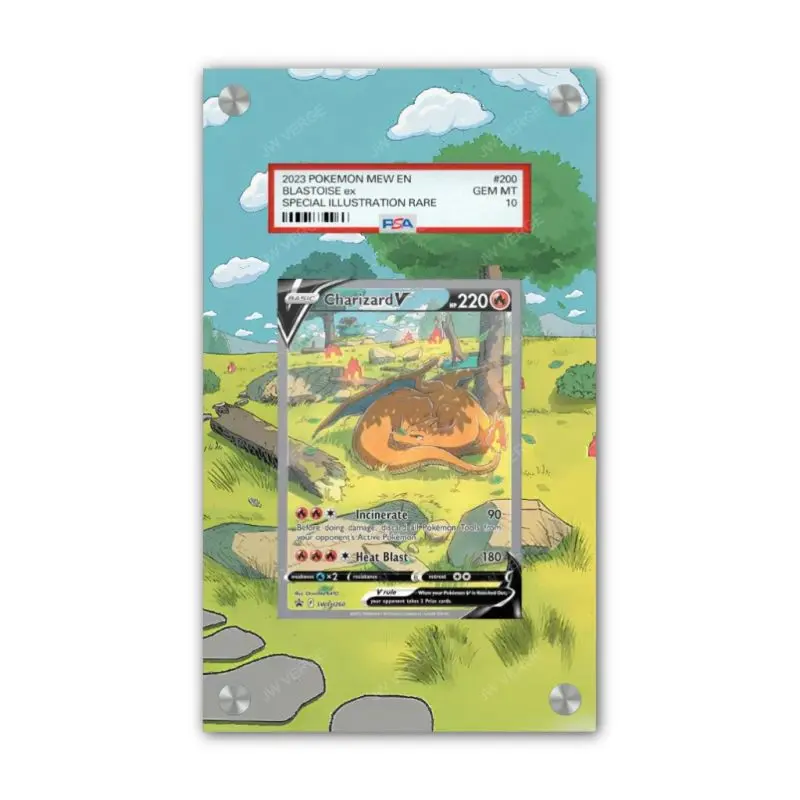 Charizard V SWSH260 - PSA Pokémon Extended Artwork Display Case