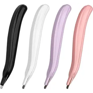 4 Pack Magnetic Tip Staple Remover, Streamlined Design Staple Puller for Efficient Staple Removal, Suitable for Home and Office Use, 4 Colors Available