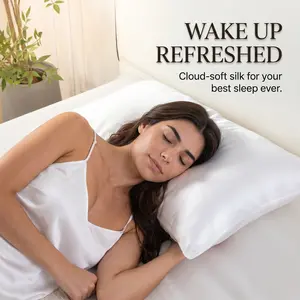 SheRest King Satin Pillowcase Set - Soft, Breathable, Silk-Like for Hair and Skin, Luxurious Gift, Zippered, 2 or 4 Pieces