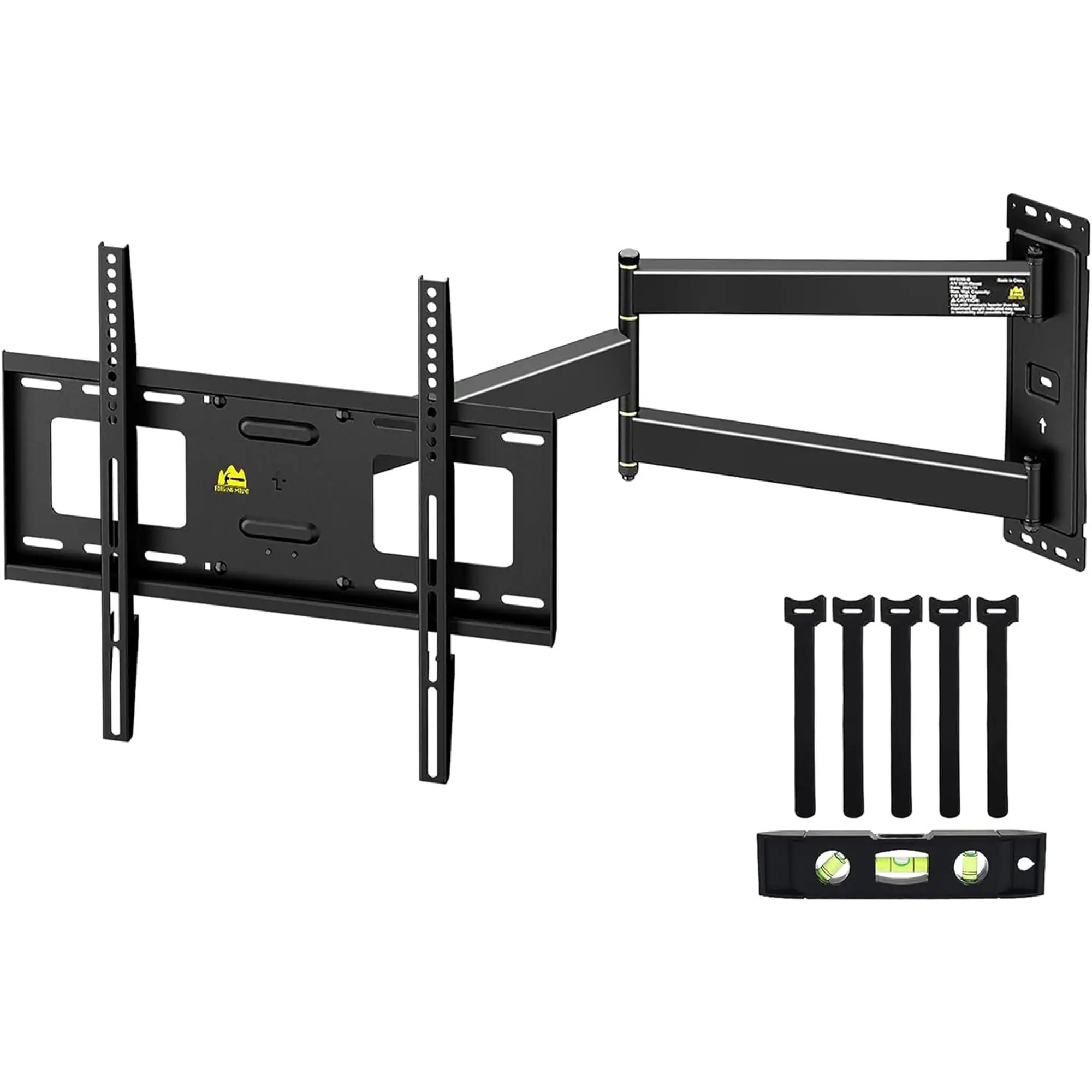 TechPro Full Motion Long Arm TV Wall Mount Bracket for 26-65 Inch LED LCD TVs VESA 400x400mm Adjustable Swivel Tilt Extendable Up to 99 lbs Single Stu
