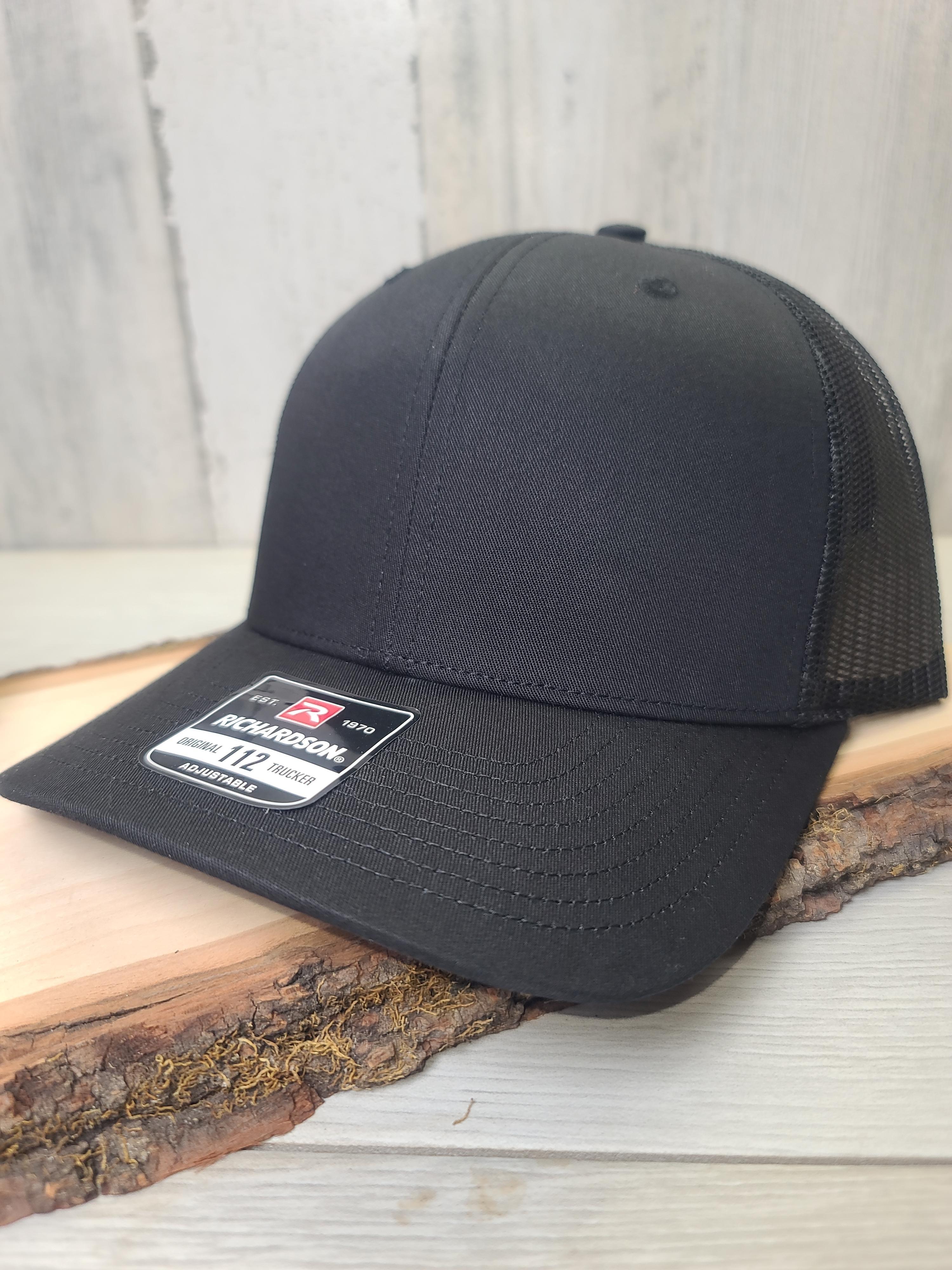 Fatherhood Is A Walk In The Park Premium Hat - Richardson 112 Trucker Hats Leather Patch Hat - Men's Accessories - Father's Day Gift - Men's Gift - Gift For Dad