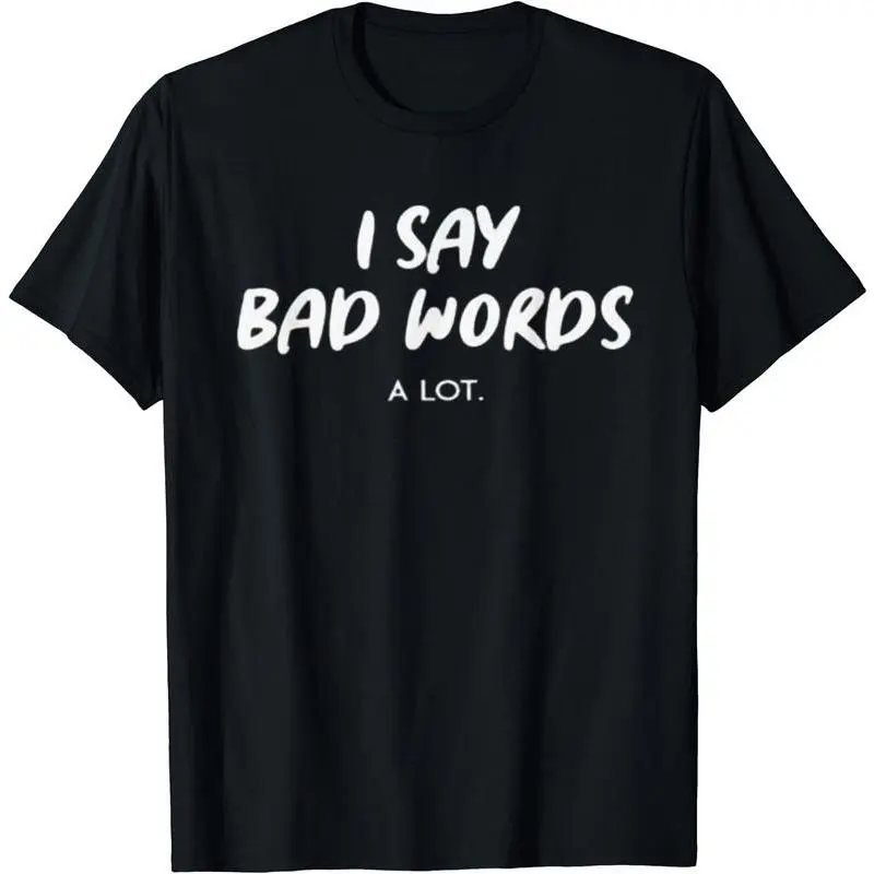 Women's Crew Neck Sarcastic Funny Graphic T-Shirt - Casual Short-Sleeve Loose Fit Streetwear Garment for Ladies Who Use Explicit Language Frequently, Lady